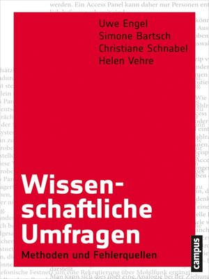cover image of Wissenschaftliche Umfragen